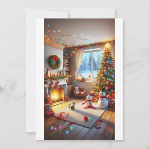 "Cozy Christmas Eve" Invitation
