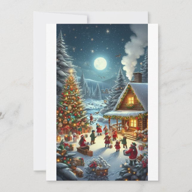 Cozy Christmas Eve" Invitation (Front)