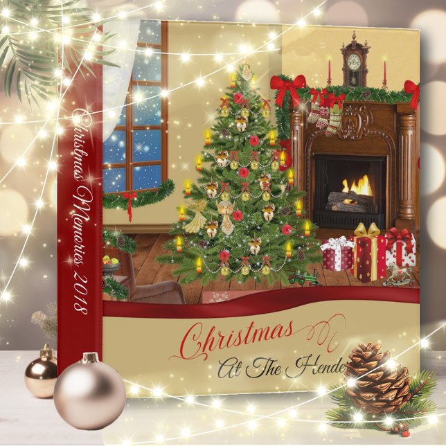 Cozy Christmas Fireplace Photo Binder (Creator Uploaded)