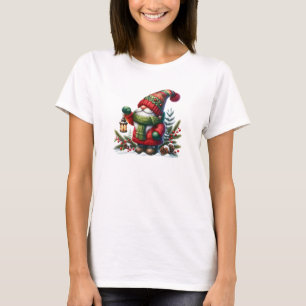 Cozy Christmas Gnome Art – Festive Holiday T-Shirt