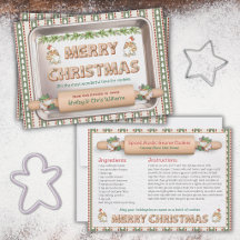 Cozy Christmas Gnome Cookie Recipe Holiday Card