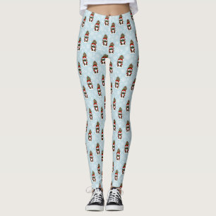 Cozy Christmas Gnome Red Green Winter Cute Leggings