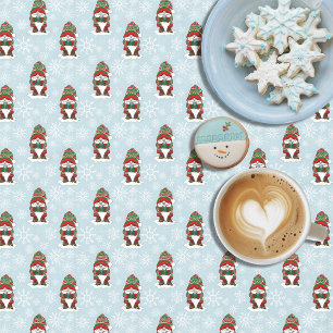 Cozy Christmas Gnome Red Green Winter Cute Tablecloth