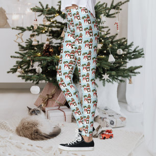 Cozy Christmas Gnome Snowman Winter Holiday Cute Leggings