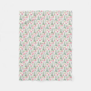 Cozy Christmas Gnomes Fleece Blanket