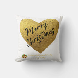 Cozy Christmas Heart Pillow Customized by Jevays