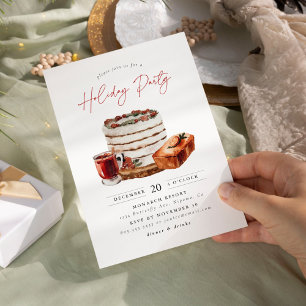 Cozy Christmas Holiday Party Invitation
