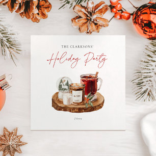 Cozy Christmas Holiday Party Napkin