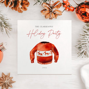 Cozy Christmas Holiday Party Napkin