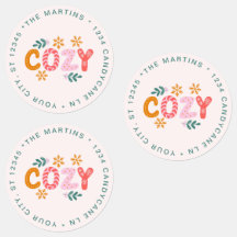 Cozy Christmas Holiday Return Address