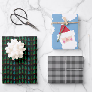 Cozy Christmas Holiday Wrapping Paper Sheet
