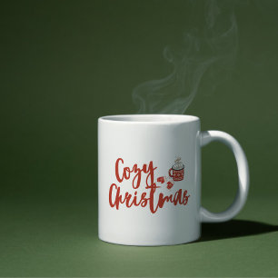 Cozy Christmas: Hot Cocoa & Mittens Design Coffee Mug