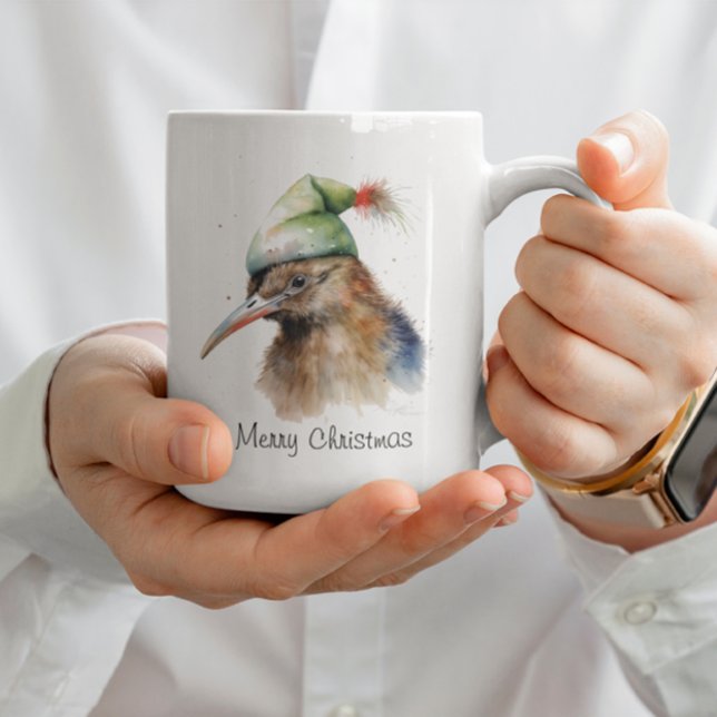 Cozy Christmas Kiwi, custom Coffee Mug (Creator Uploaded)