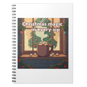 Cozy Christmas Magic Festive Hot Chocolate Notebook