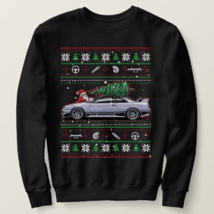 Cozy Christmas Nissan Skyline R33 GT-R Sweatshirt