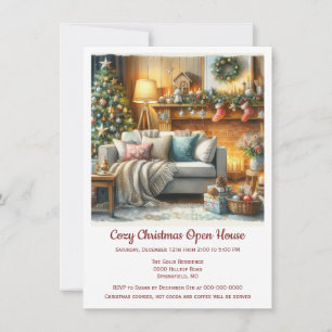 Cozy Christmas Open House Invitation