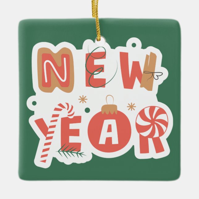 Cozy Christmas Ornament (Front)