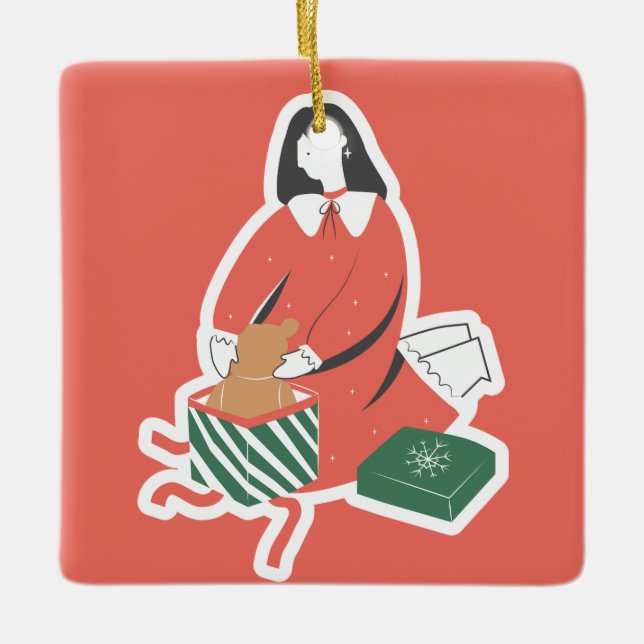 Cozy Christmas Ornament (Front)