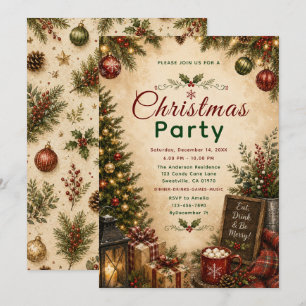 Cozy Christmas Party Invitation