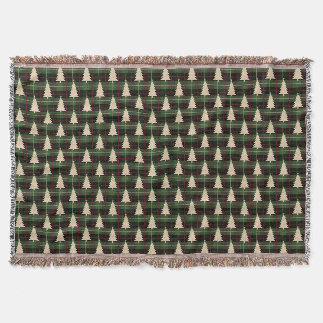 Cozy Christmas Pattern  Throw Blanket (Front)