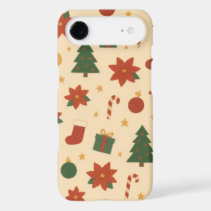 Cozy Christmas Pattern with Gifts and Trees