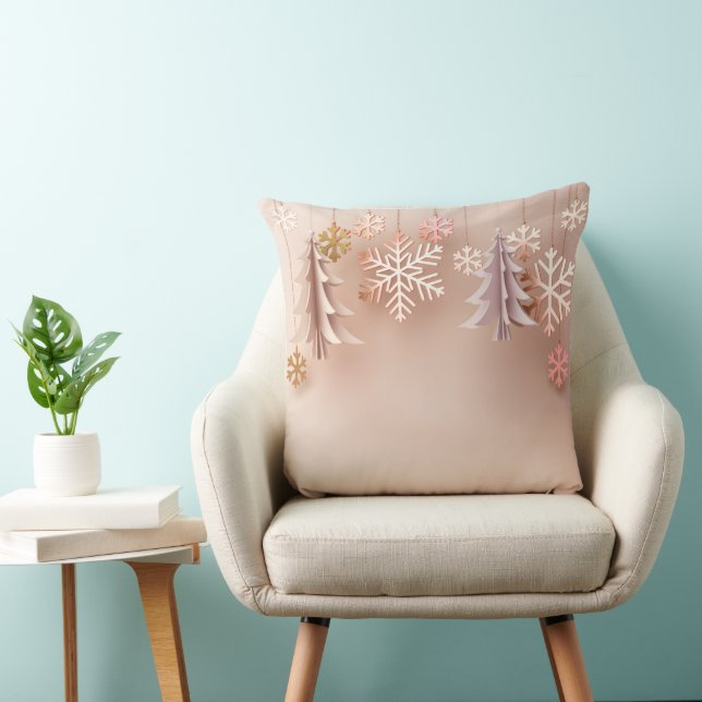 Cozy Christmas Pillow – Festive Holiday Home Decor (Chair)