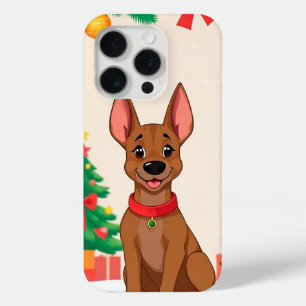 🎅 Cozy Christmas Pup ✨ Cute Santa Dog Holiday iPhone 15 Pro Case