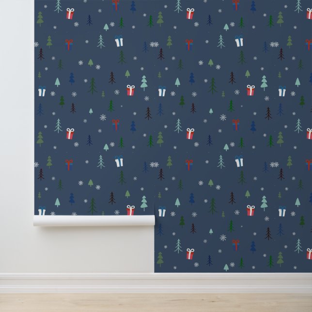 Cozy Christmas snow forest  Wallpaper (Application)