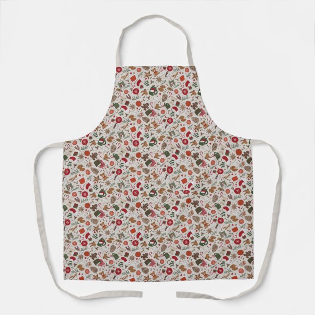 Cozy Christmas & Spice Apron (Front)