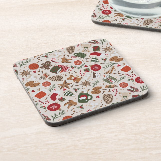 Cozy Christmas & Spice Coaster (Left Side)