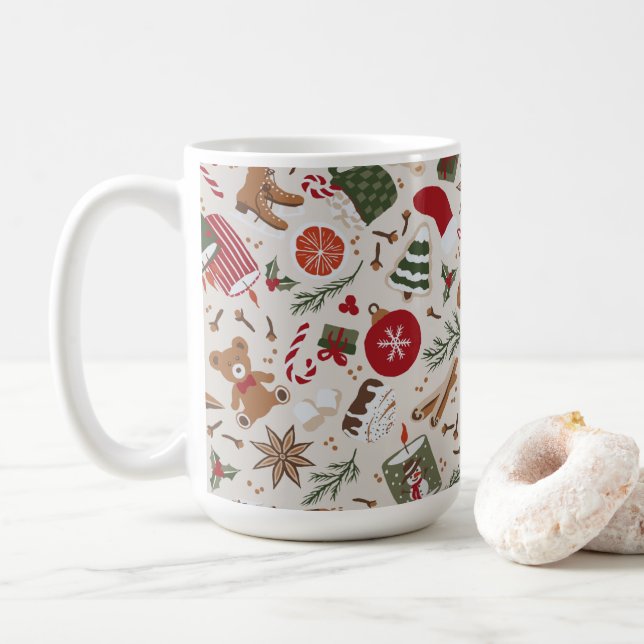 Cozy Christmas & Spice Coffee Mug (With Donut)