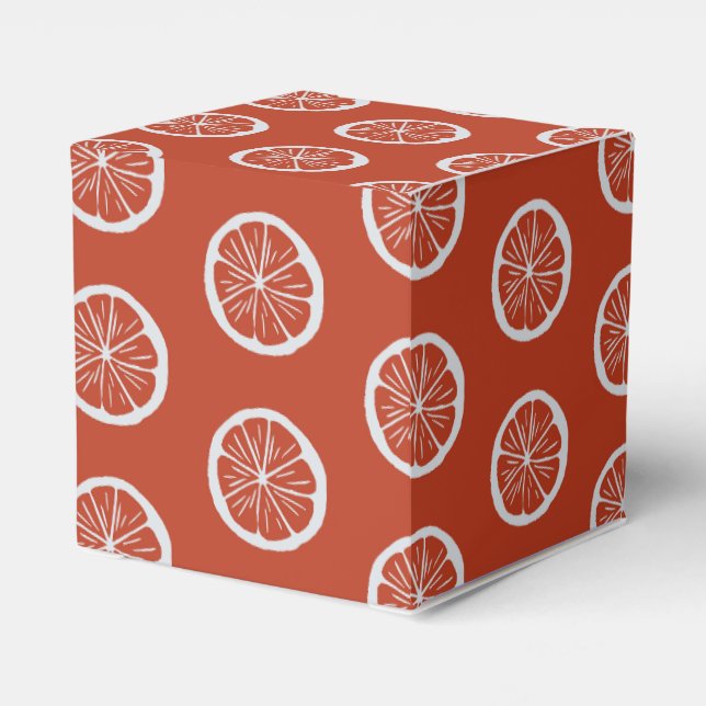 Cozy Christmas & Spice Oranges Favor Box (Back Side)