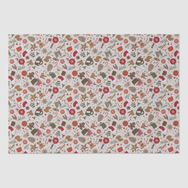 Cozy Christmas & Spice Tissue Paper (Front)