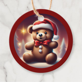 Cozy Christmas Teddy Gingerbread TWArt Favour Tags