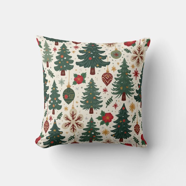 Cozy Christmas Tree Cushion (Front)
