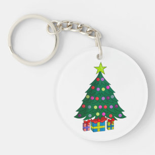 Cozy Christmas Tree Keychain