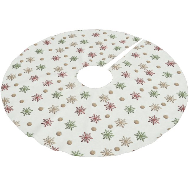 Cozy Christmas Tree Skirt (Angled)