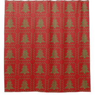 Cozy Christmas tree ugly sweater chequered pattern