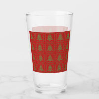 Cozy Christmas tree ugly sweater chequered pattern