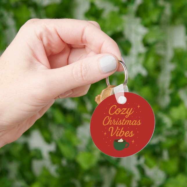 Cozy Christmas Vibes Keychain (Hand)
