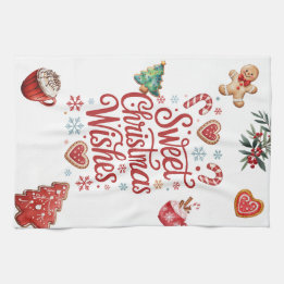 Cozy Christmas Wishes Kitchen Towel