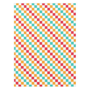 Cozy classroom diagonal chequerboard pattern tablecloth
