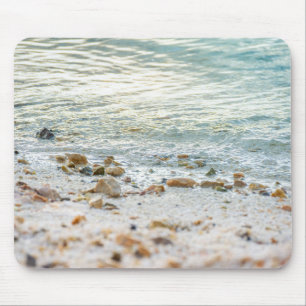 Cozy Coastal Aesthetic Soft Sea Ripple Mouse Pad