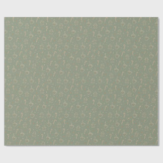 Cozy Cocoa Gingerbread Christmas Wrapping Paper