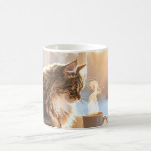 Cozy Coffee Cat Mug for Cat Lovers