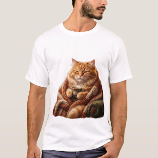Cozy Coffee Cat T-Shirt