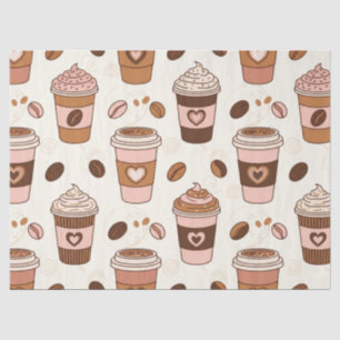 Cozy Coffee Cup Pattern (12) Tissue Paper