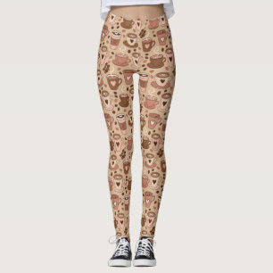 Cozy Coffee Cup Pattern (1) Leggings