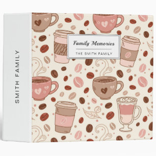 Cozy Coffee Cup Pattern (3) Binder