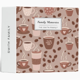 Cozy Coffee Cup Pattern (4) Binder